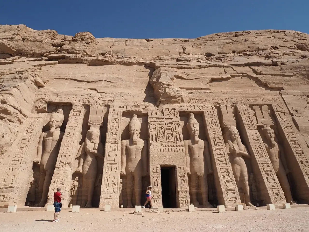 The small temple of Nefertari at Abu Simbel, Aswan Governorate