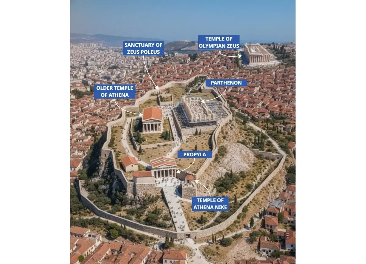 Acropolis map