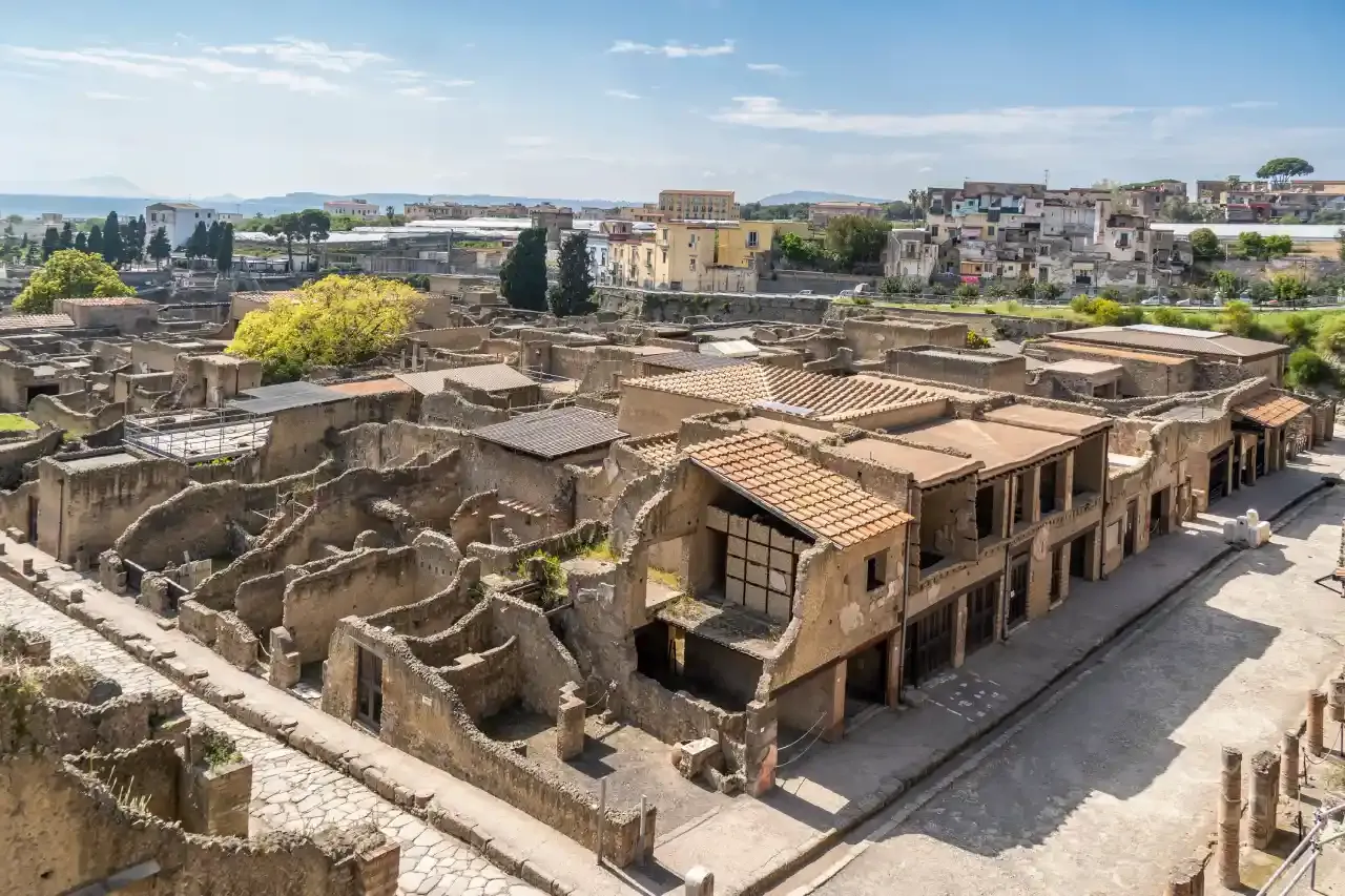 Aerial view of Herculaneum
