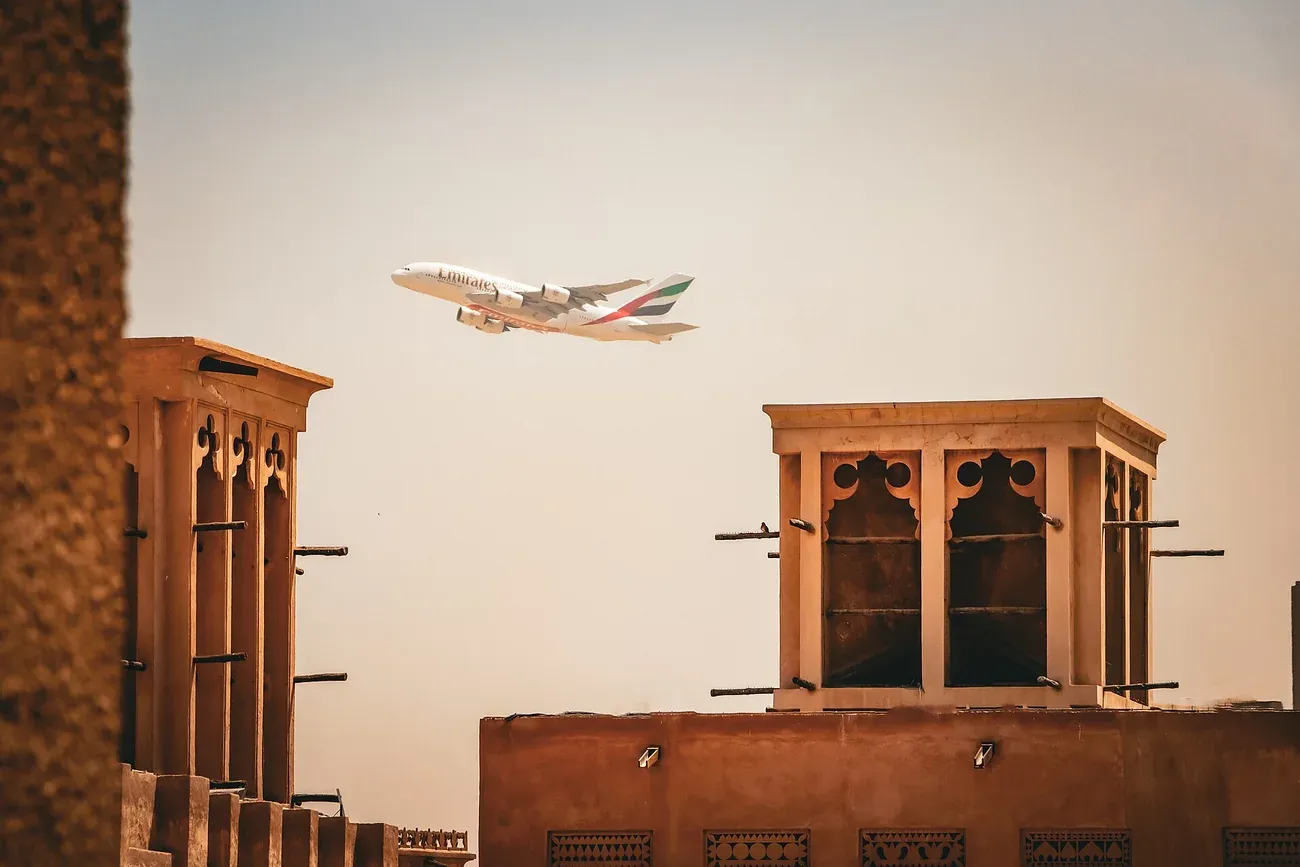 Wind towers of the Al Fahidi Historical Neighbourhood in Dubai