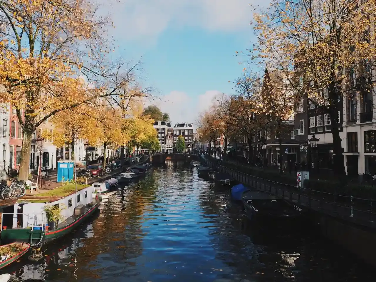 Amsterdam cruise in autumn