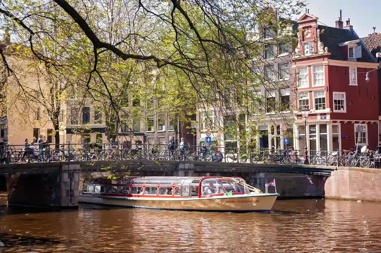 Amsterdam cruise in summer