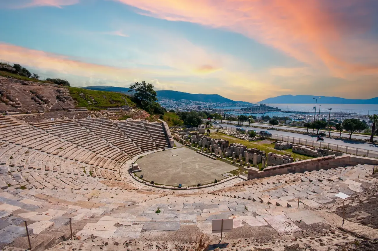 The ancient theatre of Halicarnassus in Bodrum