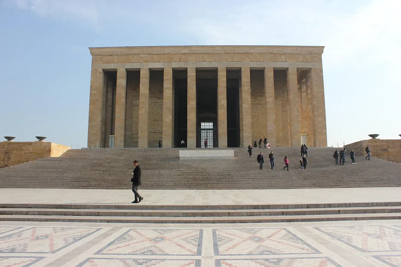 The colonnaded mausoleum of Anitkabir in Ankara