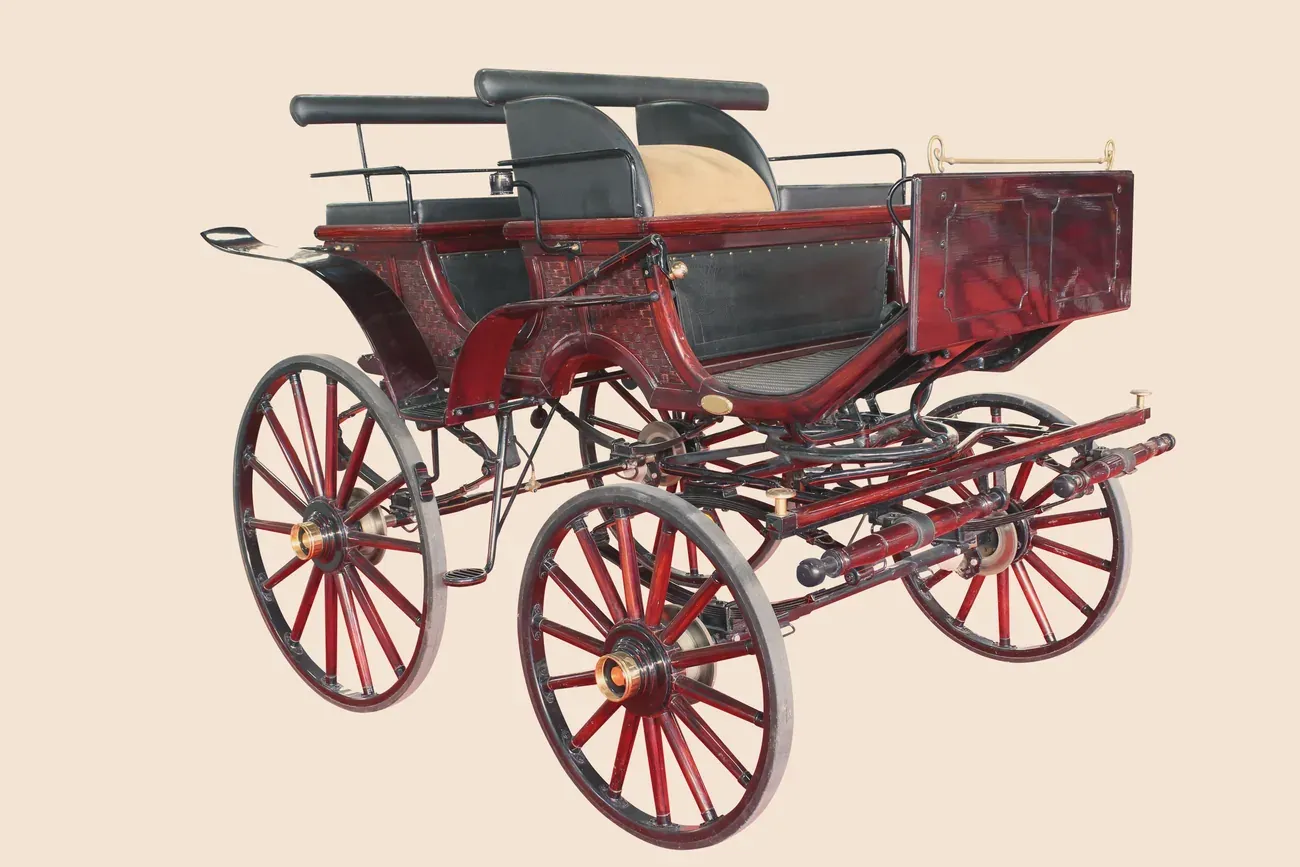 Antique horse-drawn carriage