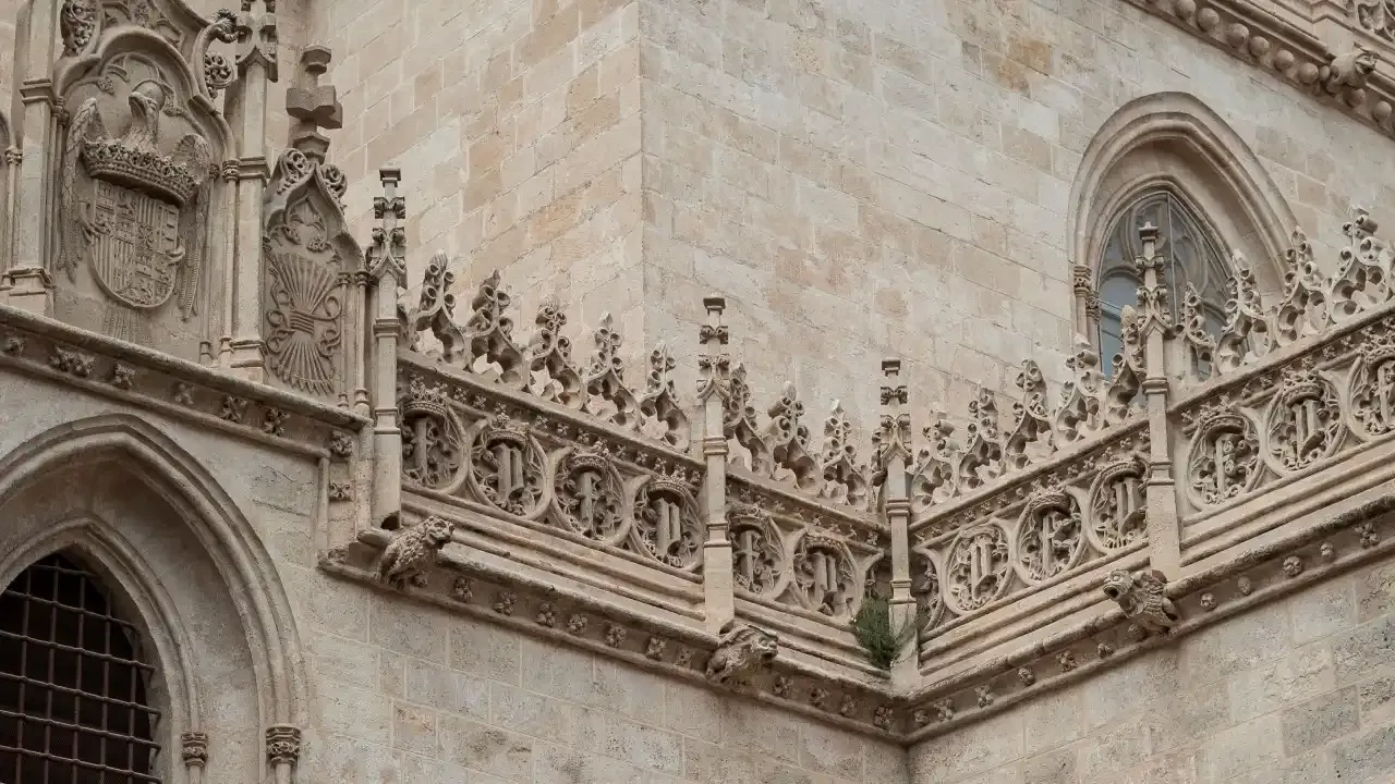 Architectural details of the Royal Chapel of Granada