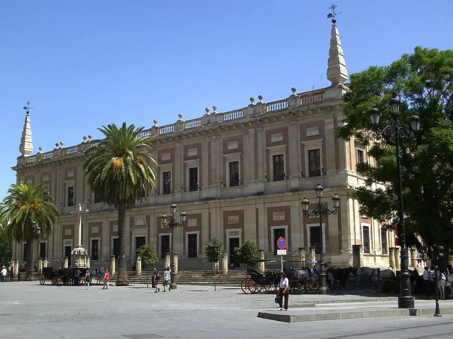 The Renaissance exterior of the Archivo General de Indias in Seville