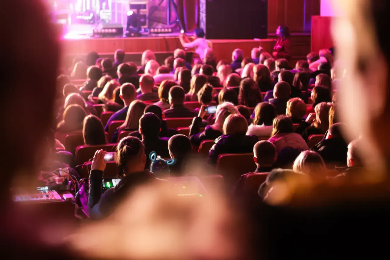 Audience at a classical music concert
