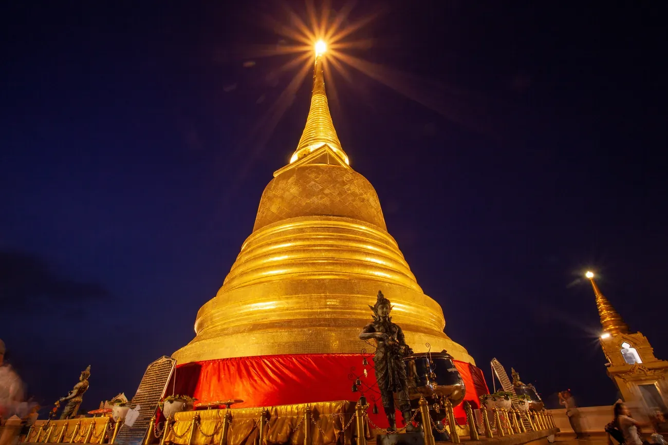 The Golden Mount pagoda at Wat Saket in Bangkok