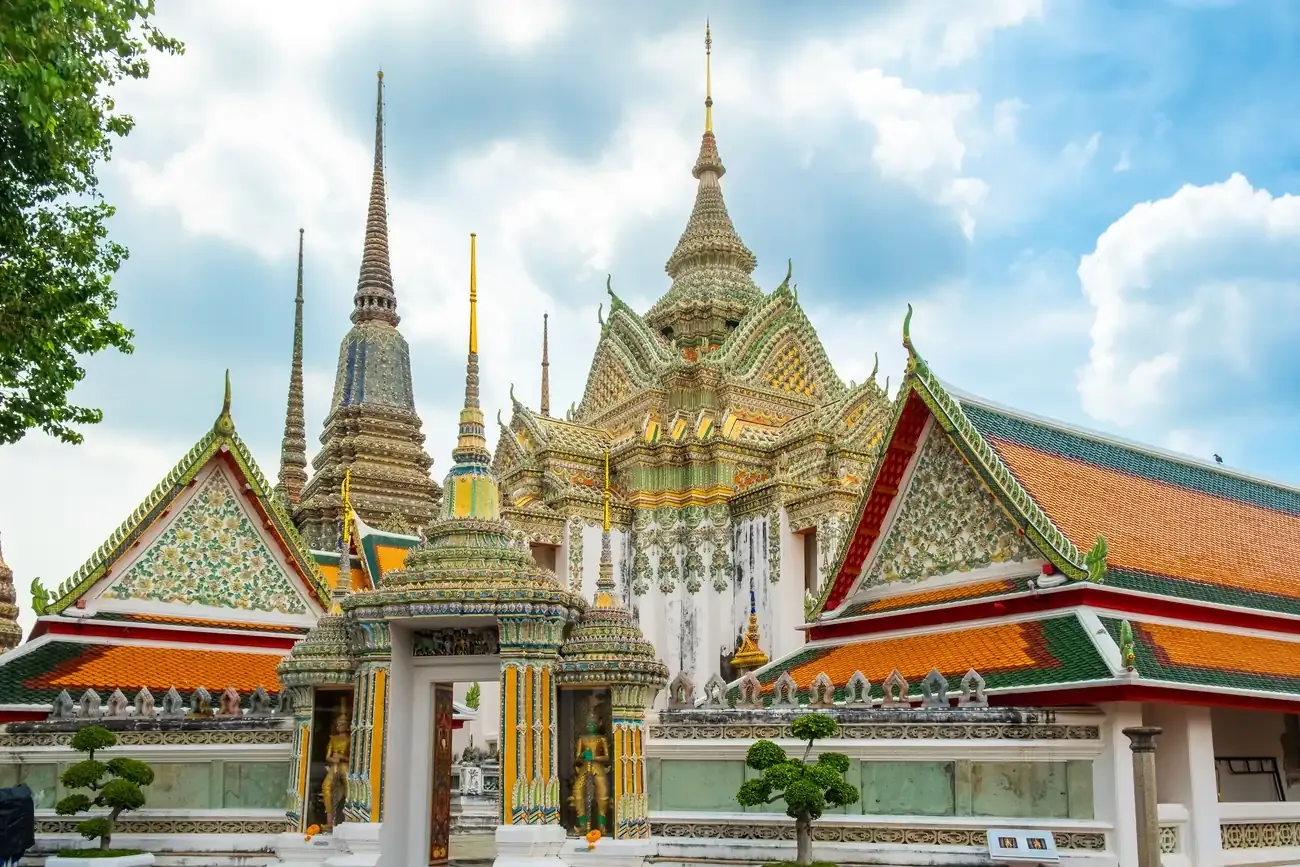 Wat Pho temple complex in Bangkok, Thailand