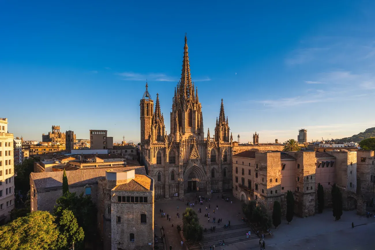 The Cathedral of the Holy Cross and Saint Eulalia in Barcelona