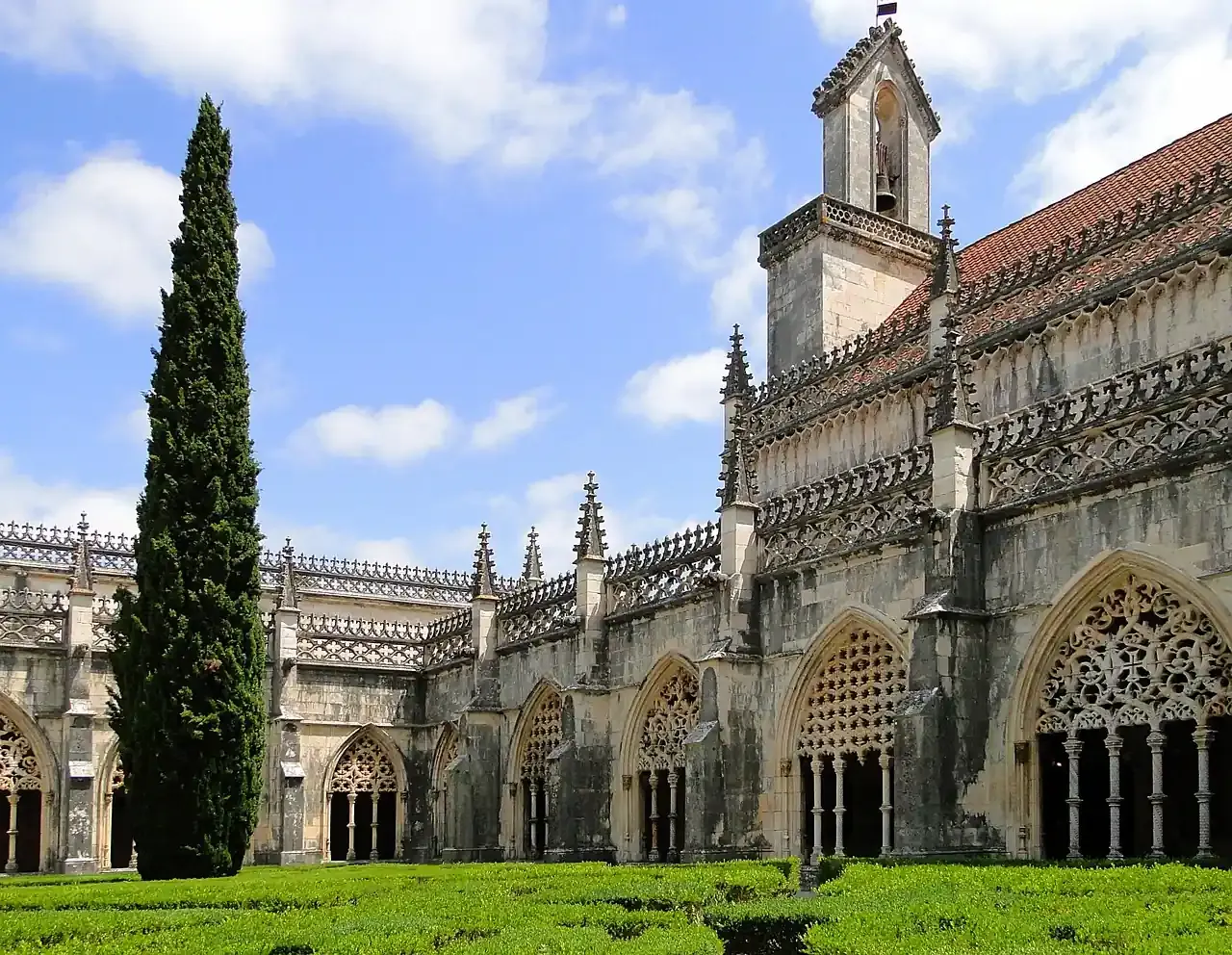 The Gothic exterior of the Monastery of Batalha