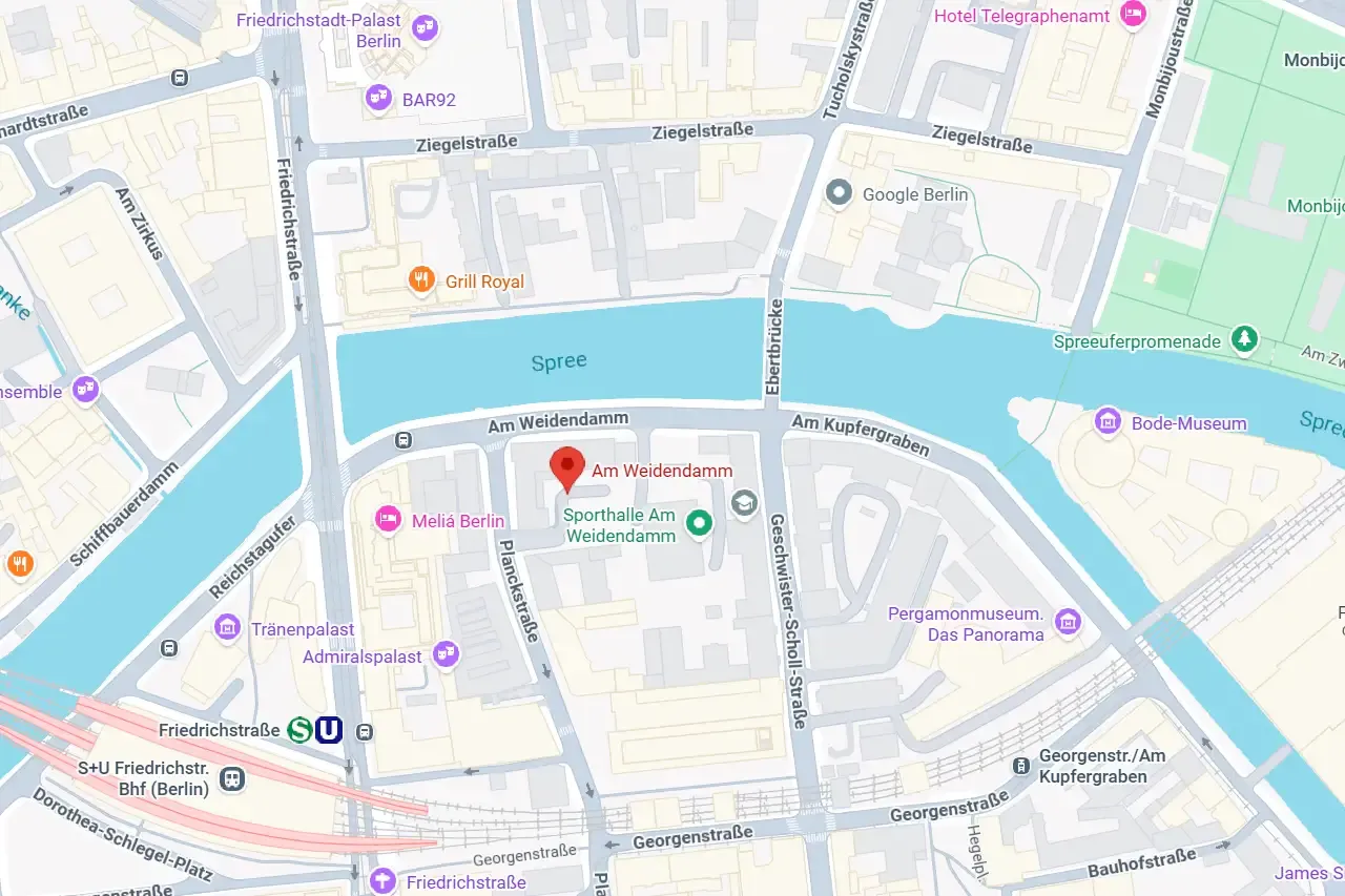 Location of Berlin Cruises Historical Sightseeing