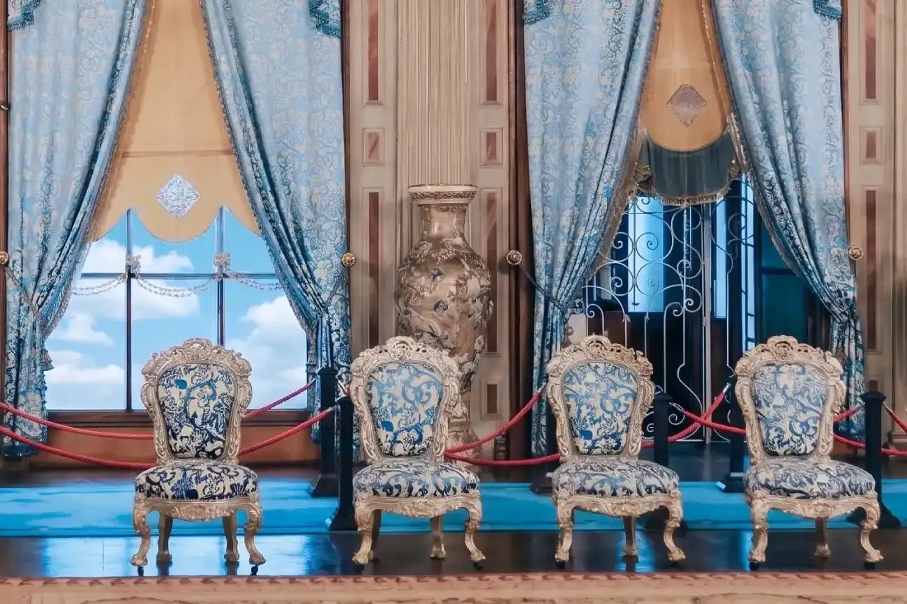 Blue Hall of the Harem of Dolmabahçe Palace
