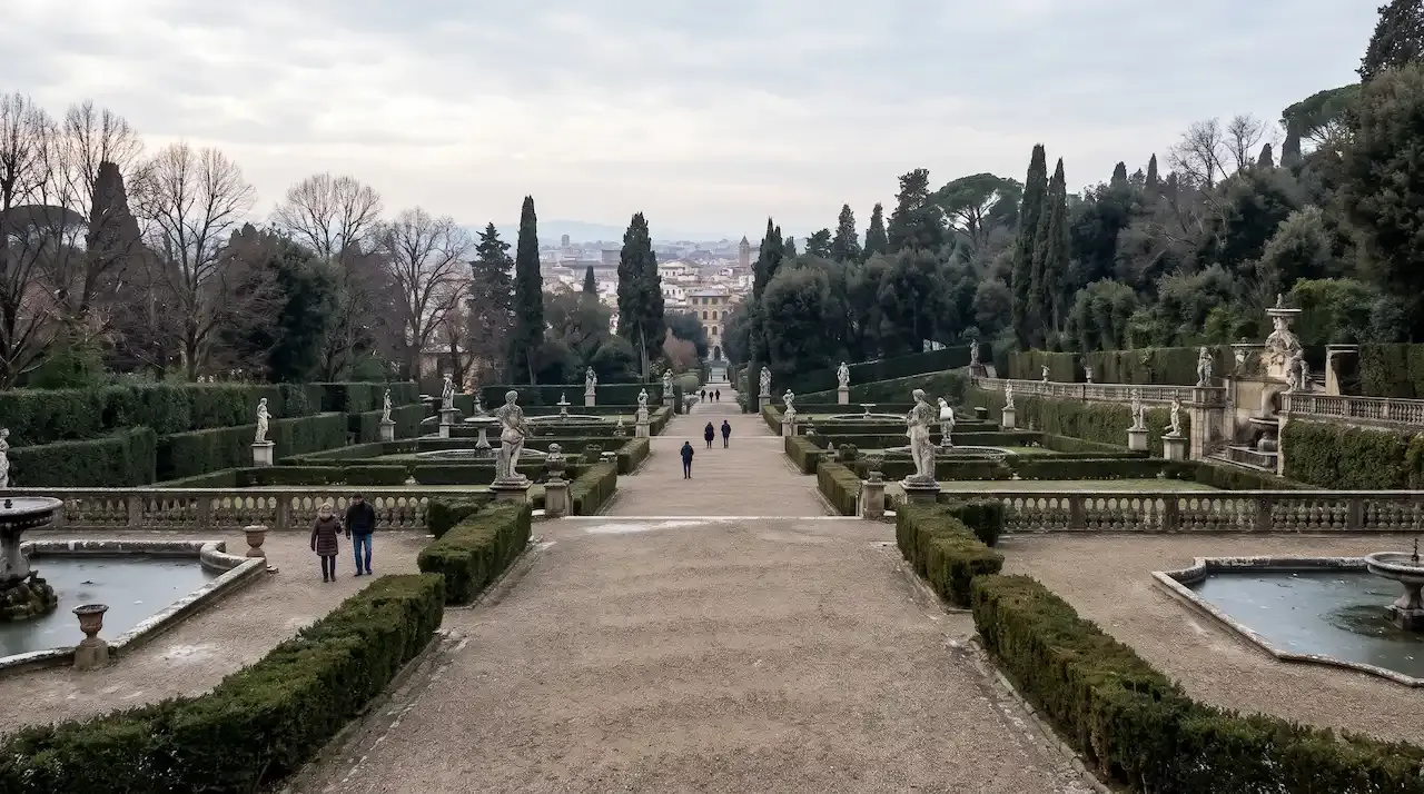 Boboli Gardens in winter