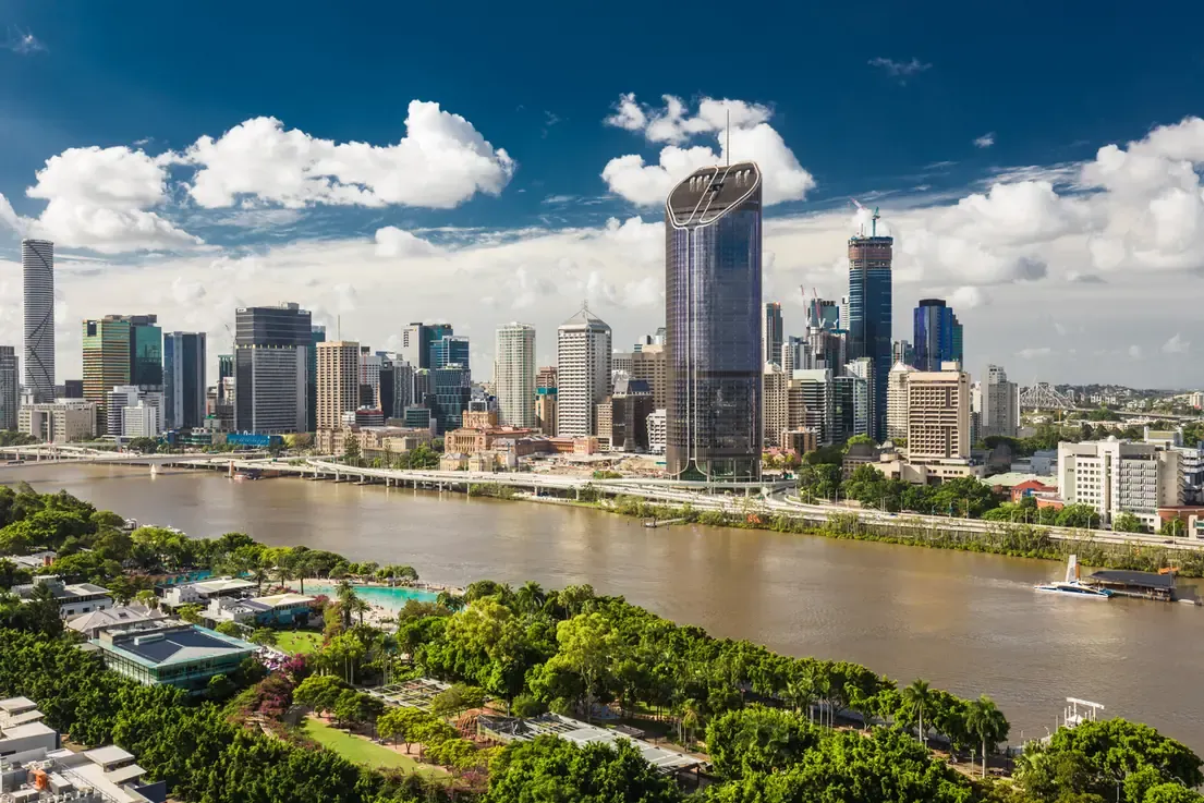 Aerial image of Brisbane, Australia