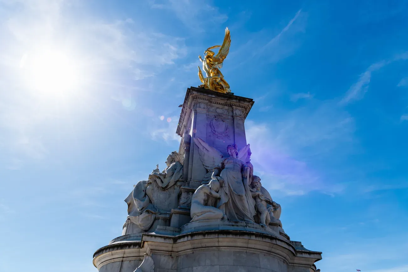The Victoria Memorial in front of Buckingham Palace, London