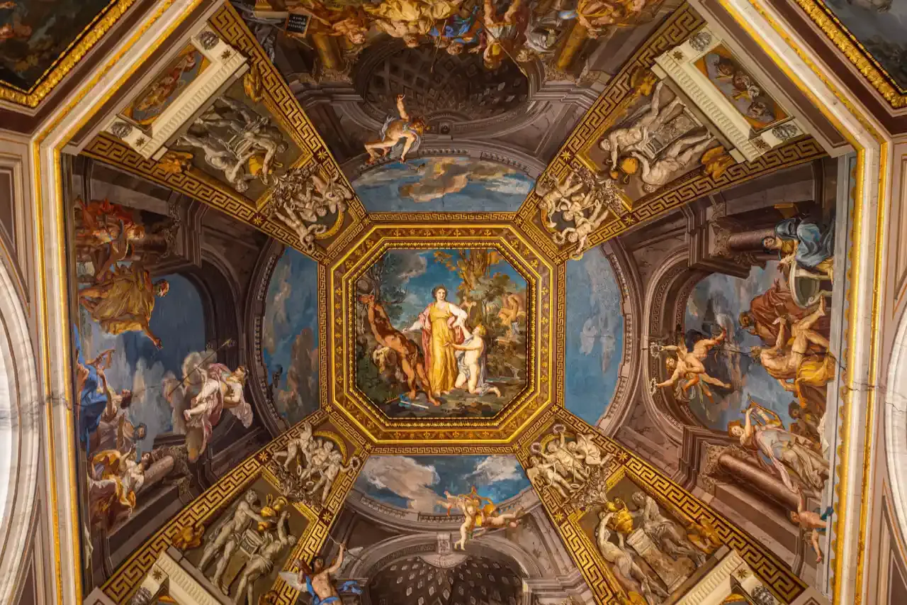 Ceiling fresco of the Hall of Astraea