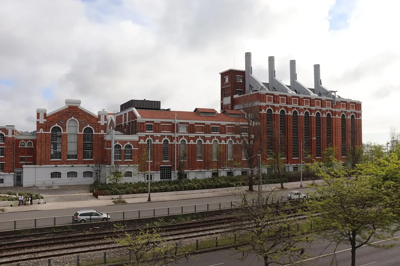 The red-brick Central Tejo power station on the Belem waterfront in Lisbon, now the Electricity Museum