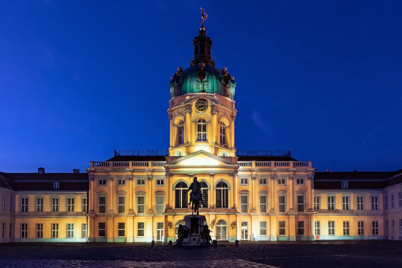 Charlottenburg Palace at night