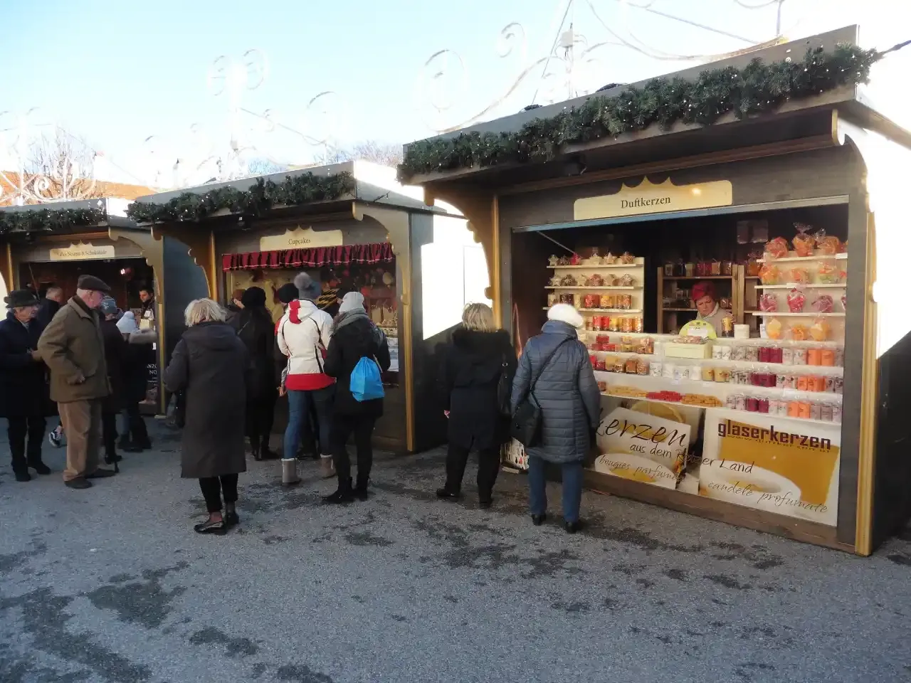 Christmas Market Stalls at Belvedere Palace