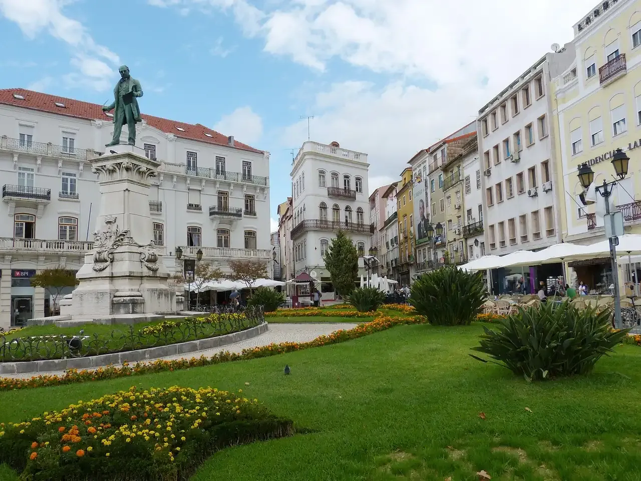 The Largo da Portagem square in central Coimbra