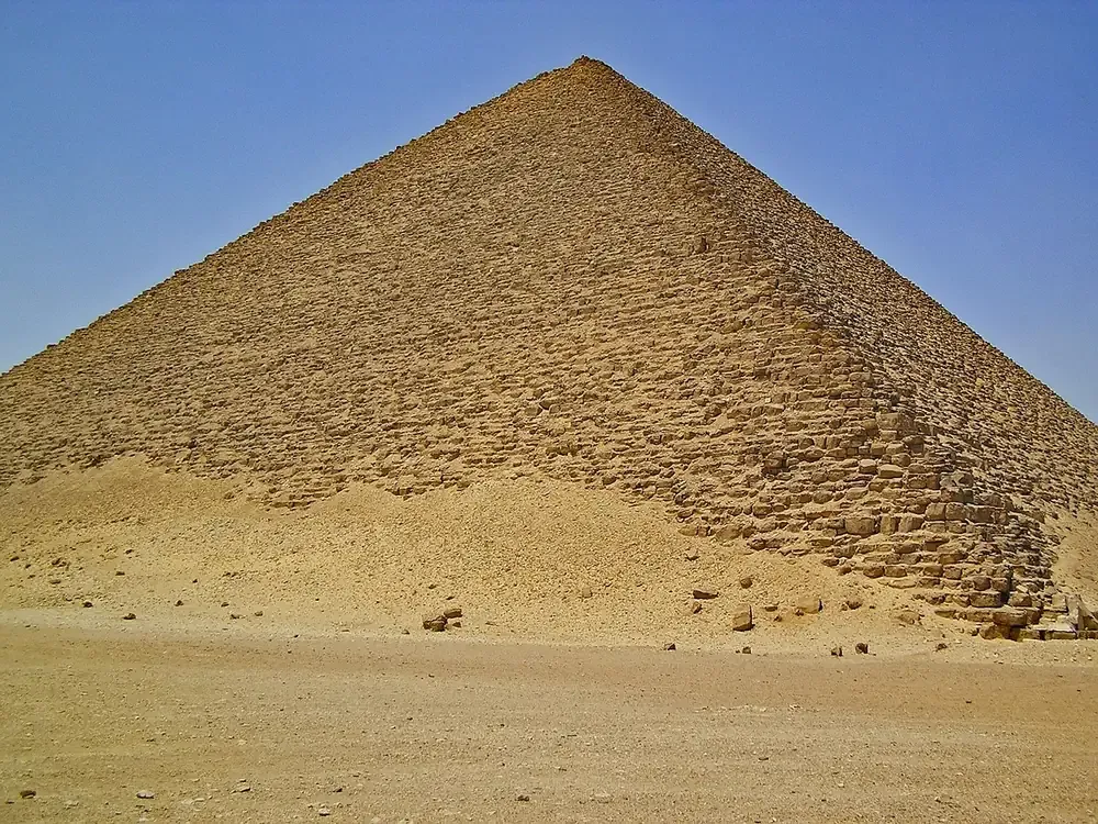 The Red Pyramid of Sneferu at Dahshur, south of Cairo