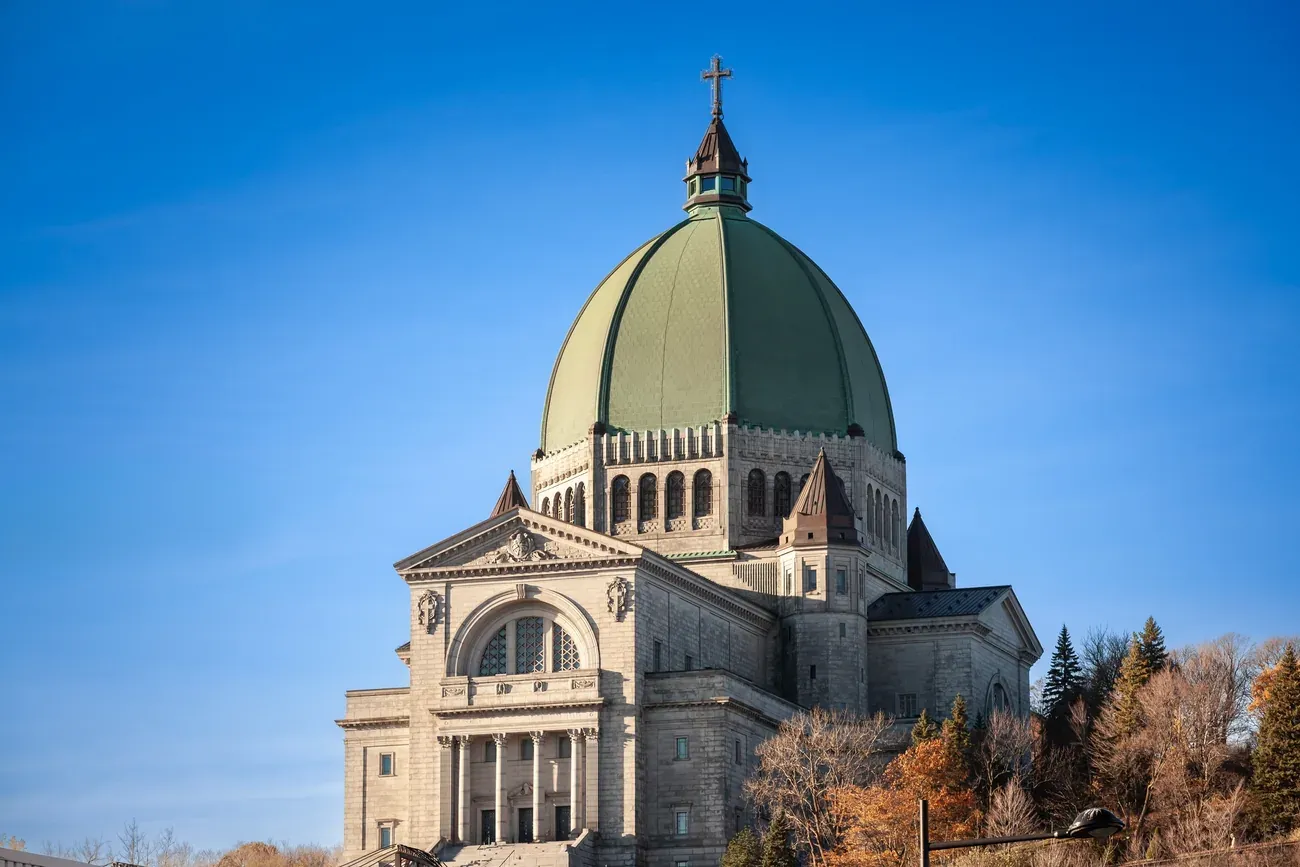 The green dome of Saint Joseph's Oratory in Montreal