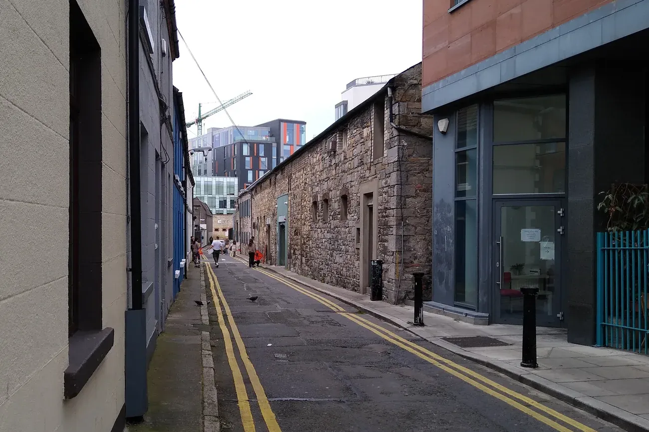 Fumbally Lane in the Liberties, Dublin, home of the Fumbally Stables