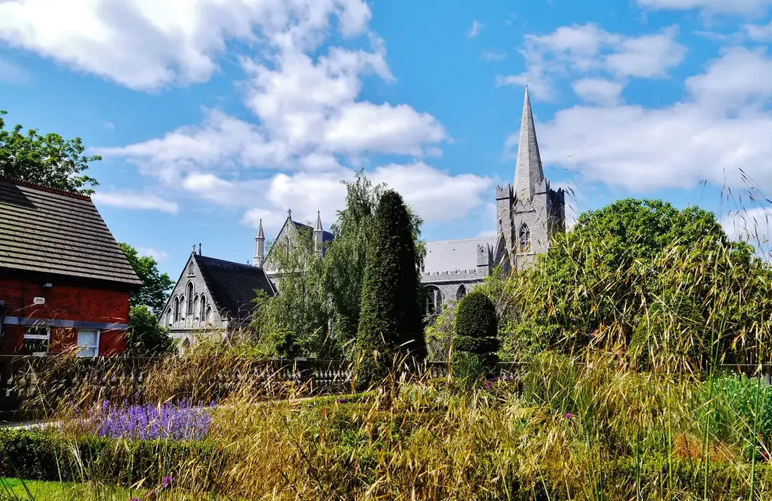 St Patrick's Park in Dublin with St Patrick's Cathedral behind, venue of TwinkleTown St Patrick's Park