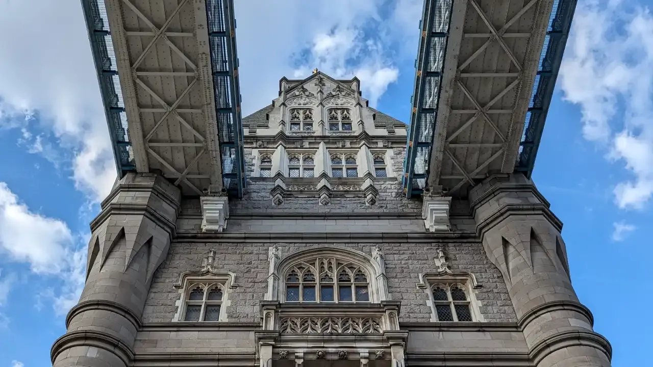 Elevated walkways at the Tower Bridge