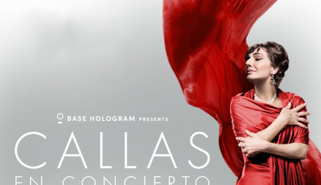 Callas in concert, hologram show in Madrid (Fever)