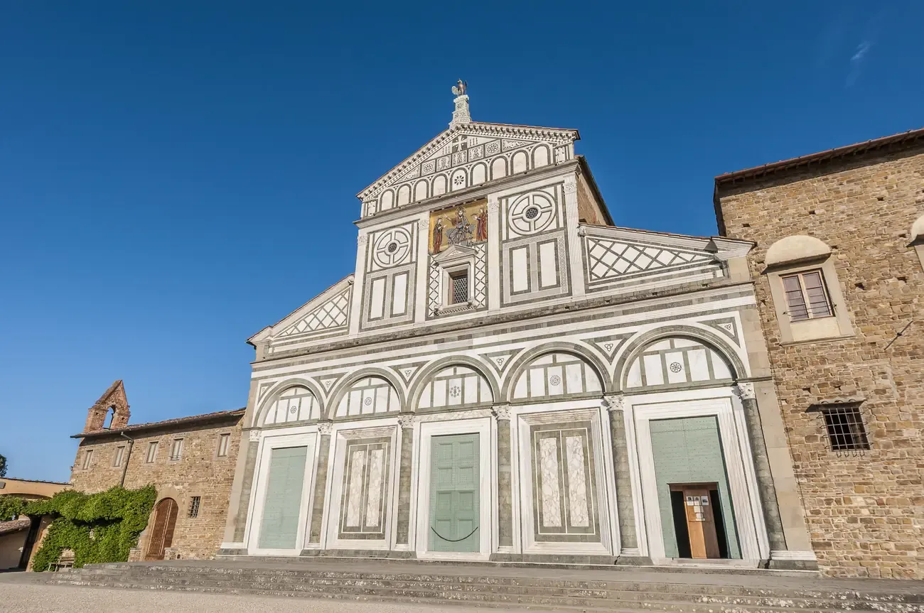 The Romanesque basilica of San Miniato al Monte overlooking Florence