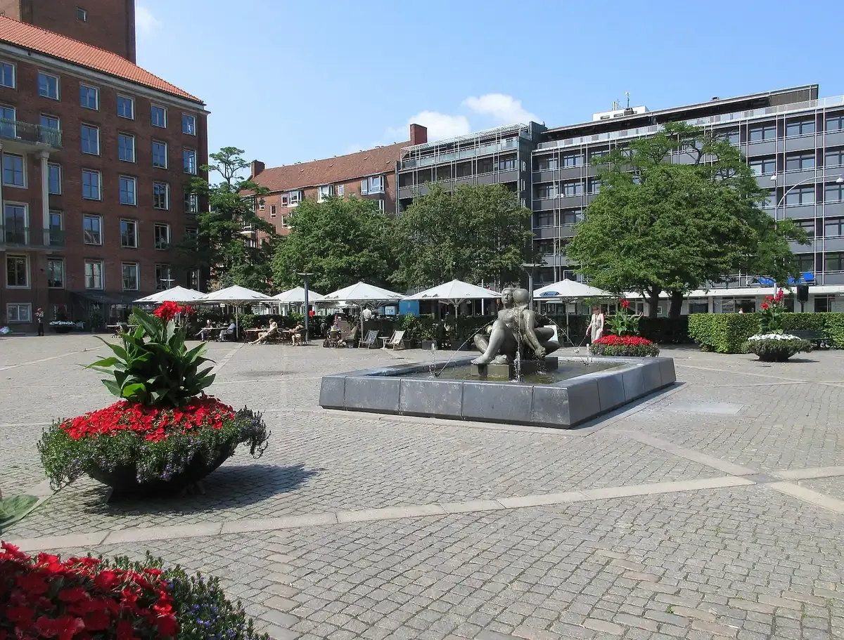 Frederiksberg Rådhusplads, the square in front of Frederiksberg town hall
