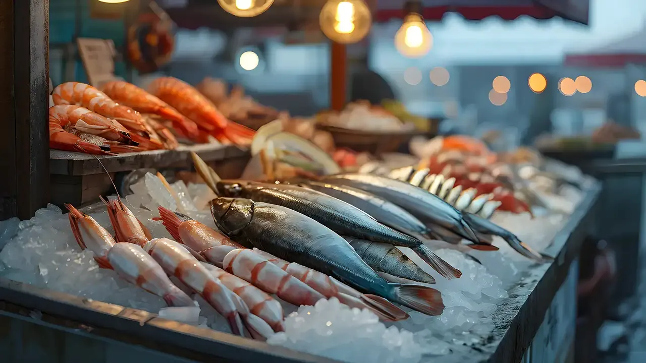 Fresh seafood