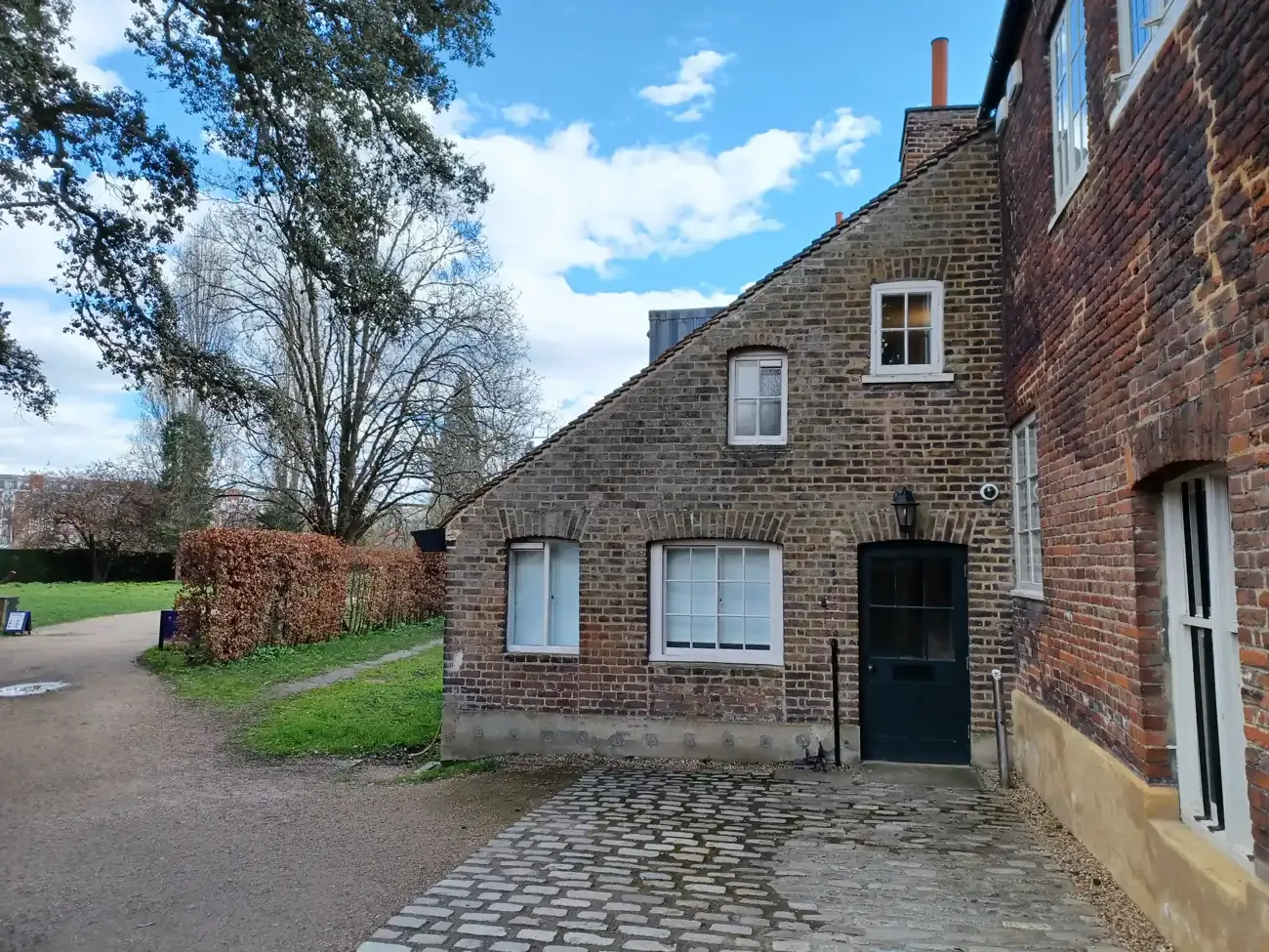 Fulham Palace, a Tudor brick building in Fulham, London
