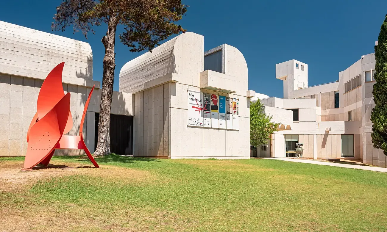 Fundacio Joan Miro on Montjuic, home of Calders Mercury Fountain