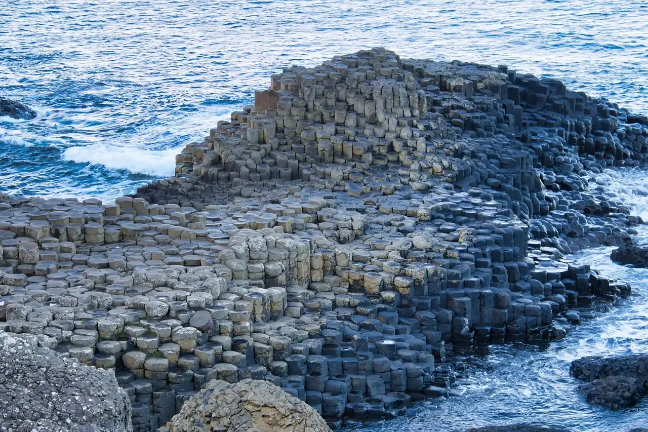 Basalt columns of the Giant's Causeway on the County Antrim coast
