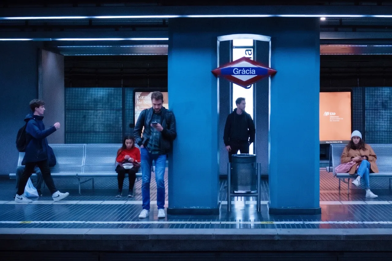 Gràcia station of the Catalan Government Railways (FGC)