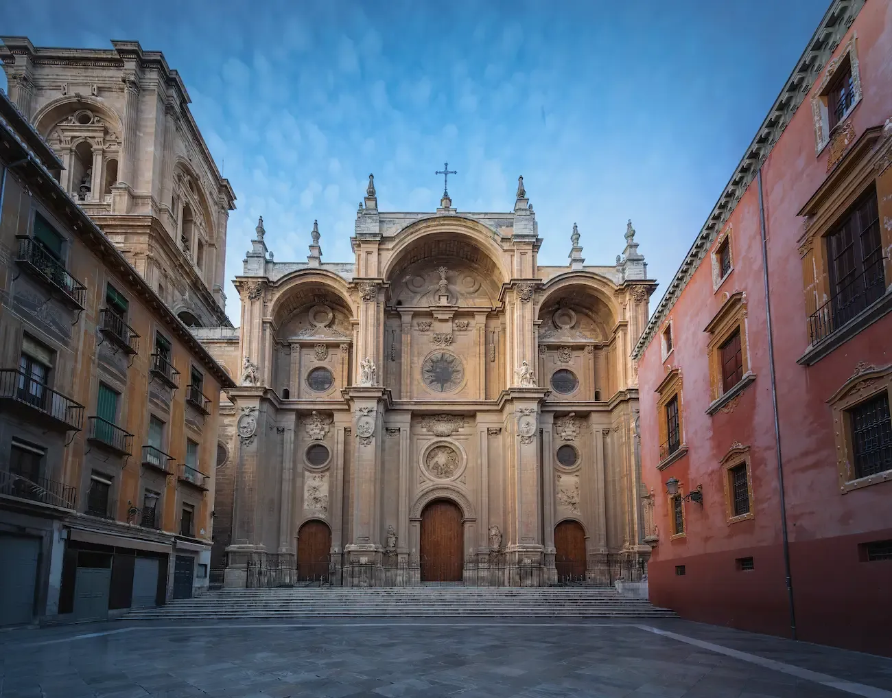 Granada Cathedral Facade at Plaza de las Paciegas