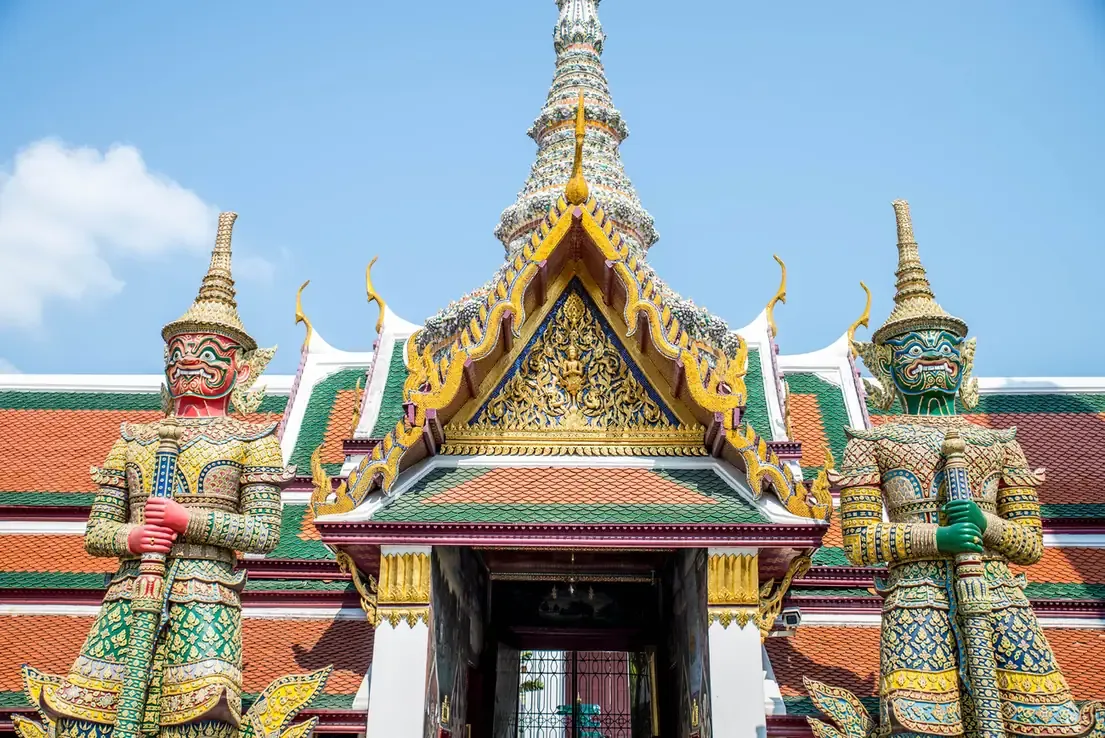 The Grand Palace complex in Bangkok, Thailand
