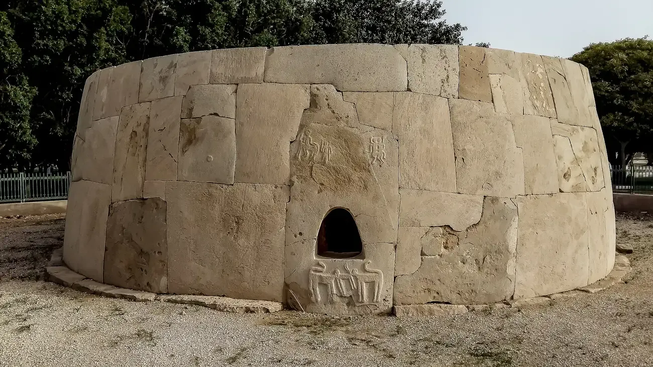 The reconstructed Bronze Age Grand Tomb at Hili Archaeological Park in Al Ain