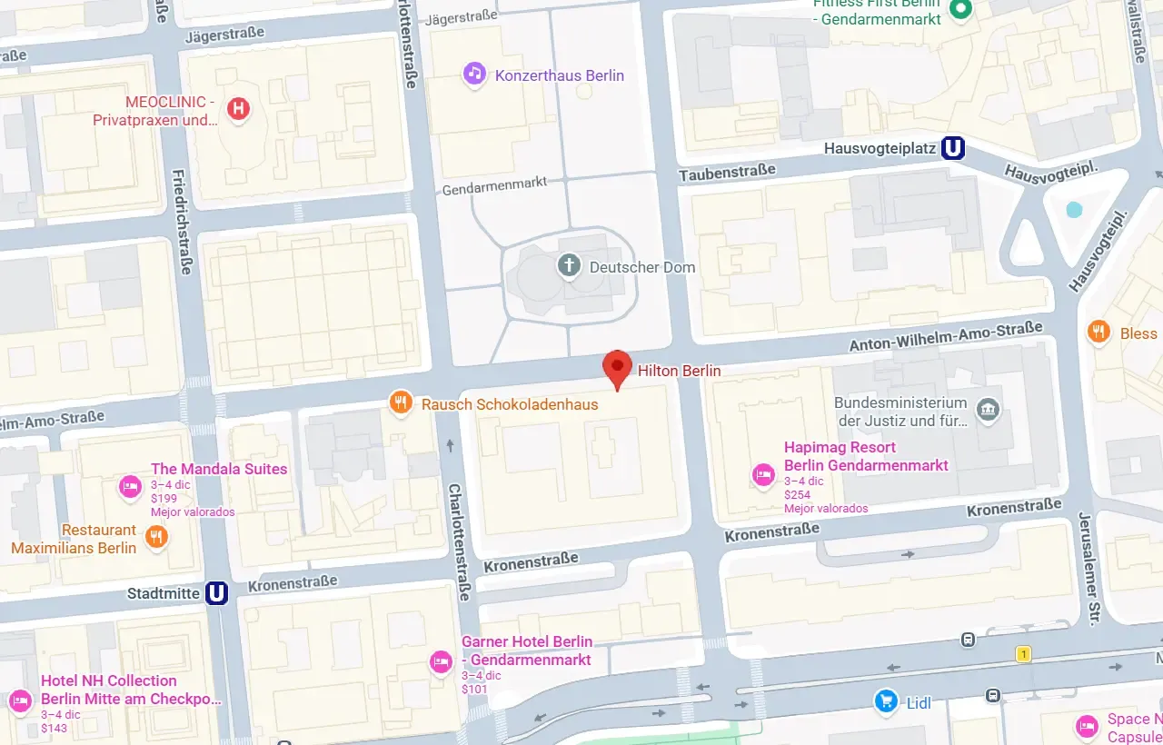 Hilton Berlin location