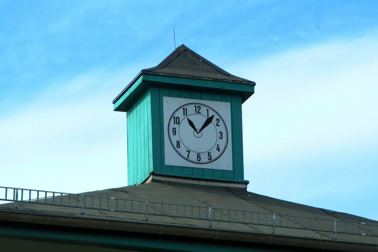 Historic clock of the Sachsenhausen Concentration Camp