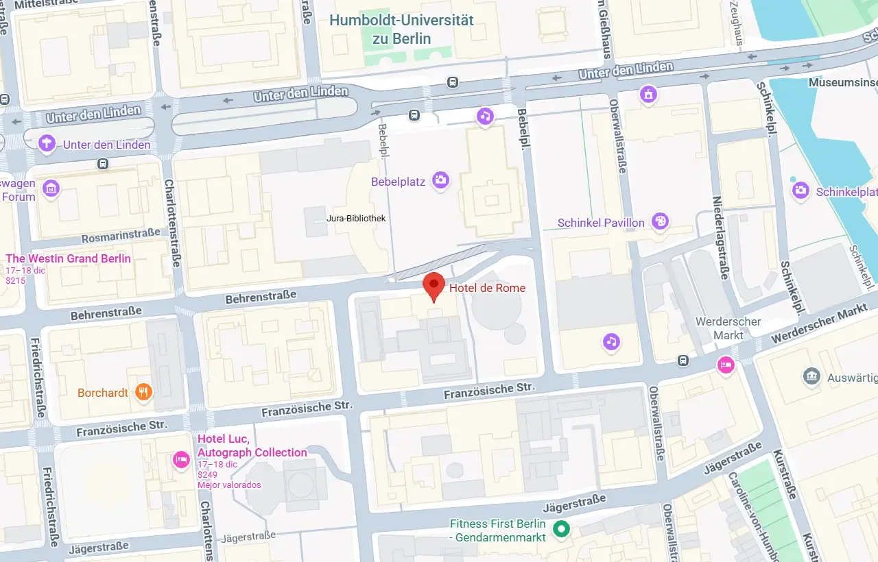 Hotel de Rome (Rocco Forte Hotels) location
