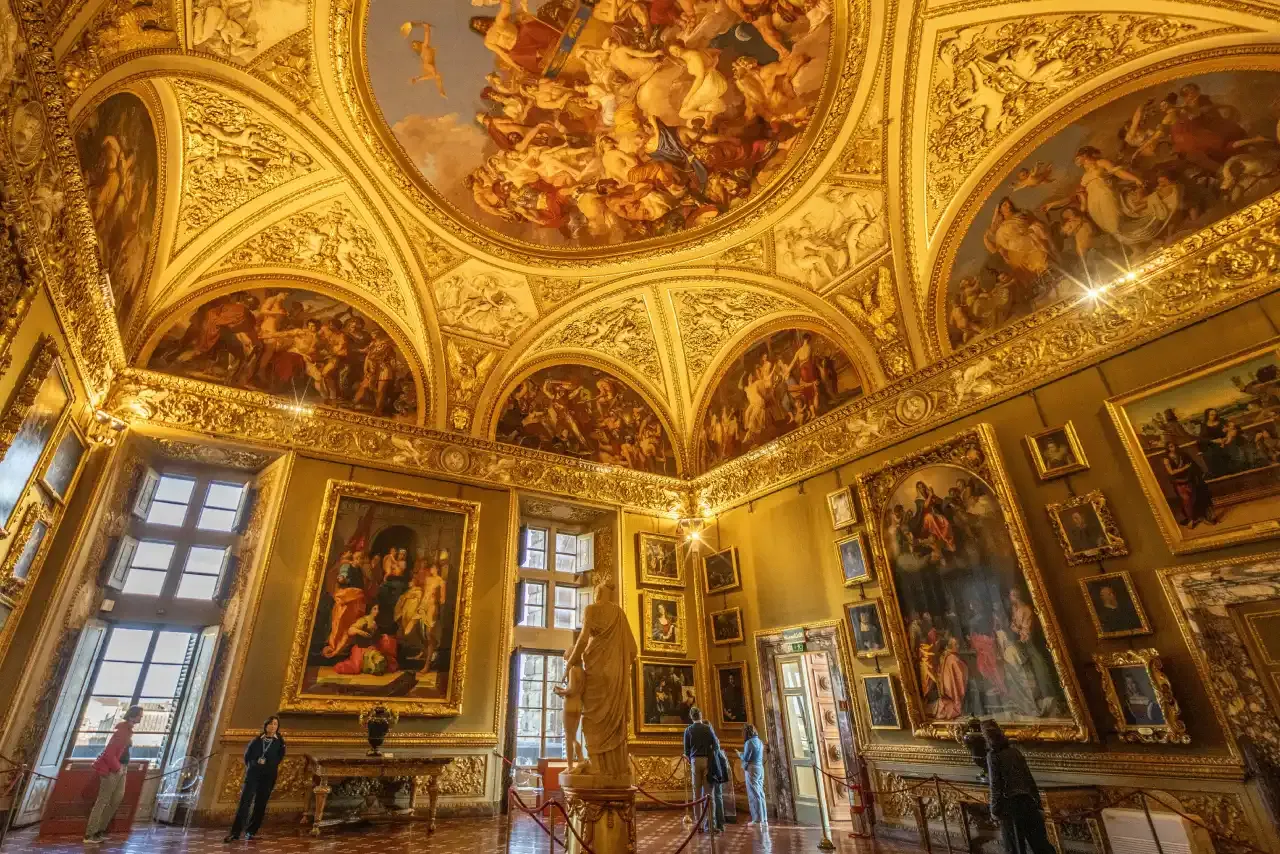 Interior architecture of the Pitti Palace
