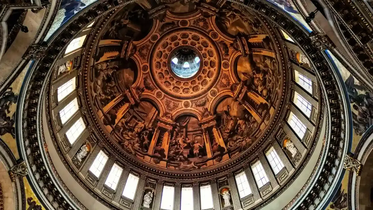 Interior of the dome of St Paul's Cathedral