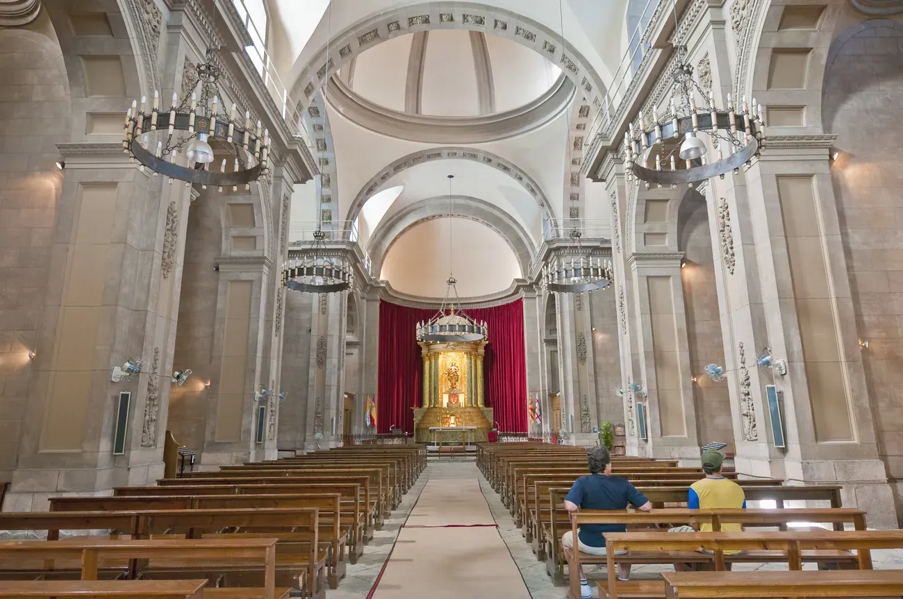 The interior of the church at Parc de la Ciutadella in Barcelona