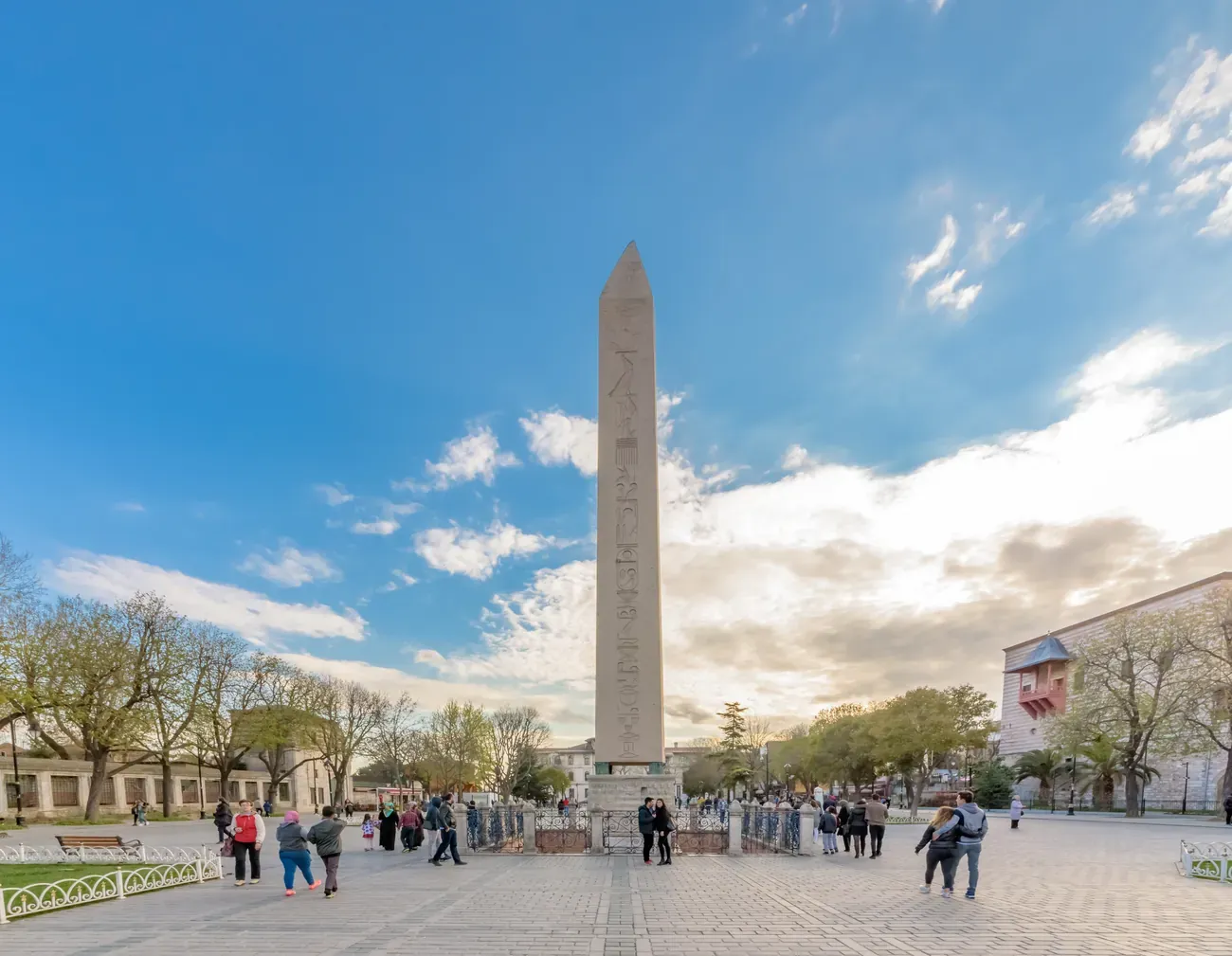 The Obelisk of Theodosius at the ancient Hippodrome near Sultanahmet in Istanbul