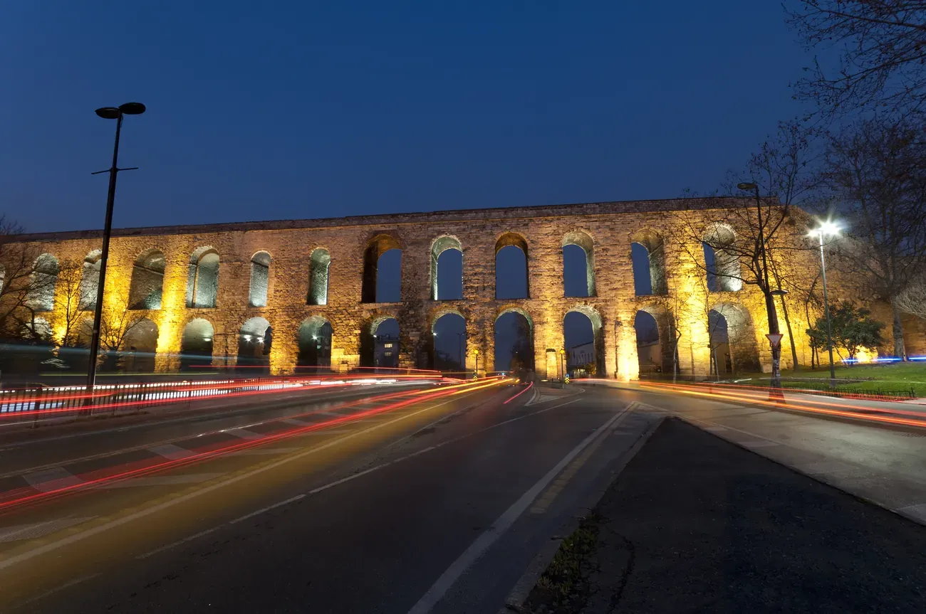 The Valens Aqueduct in Istanbul
